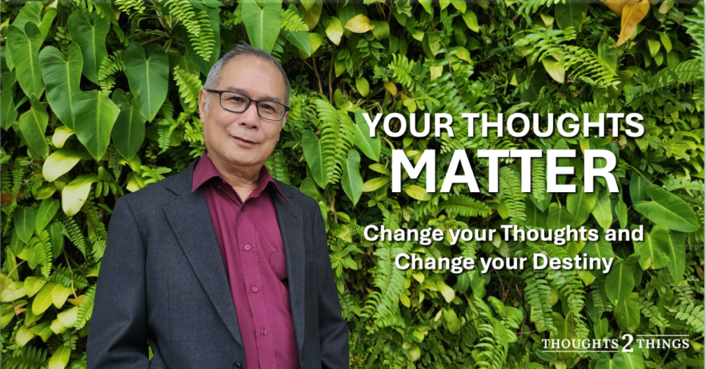 George Goh, Dream Builder Coach and author of Your Thoughts Matter, smiling warmly in a reintroduction photo.