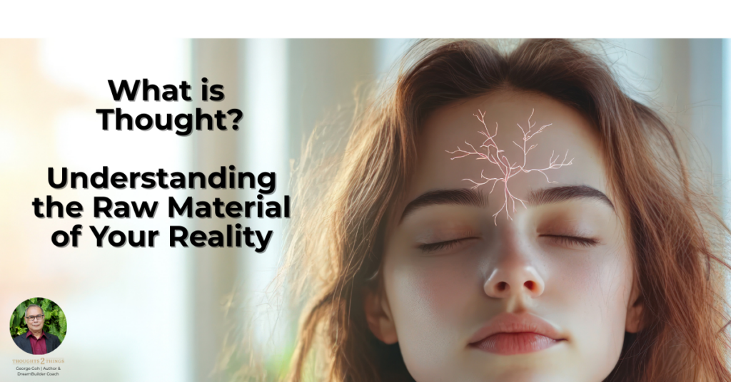 Person meditating with a soft glow around the head, representing focused thought and mental energy.