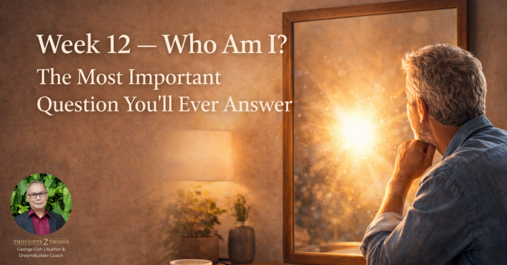 Person looking into a mirror that reflects light instead of image, representing self-discovery and inner truth.